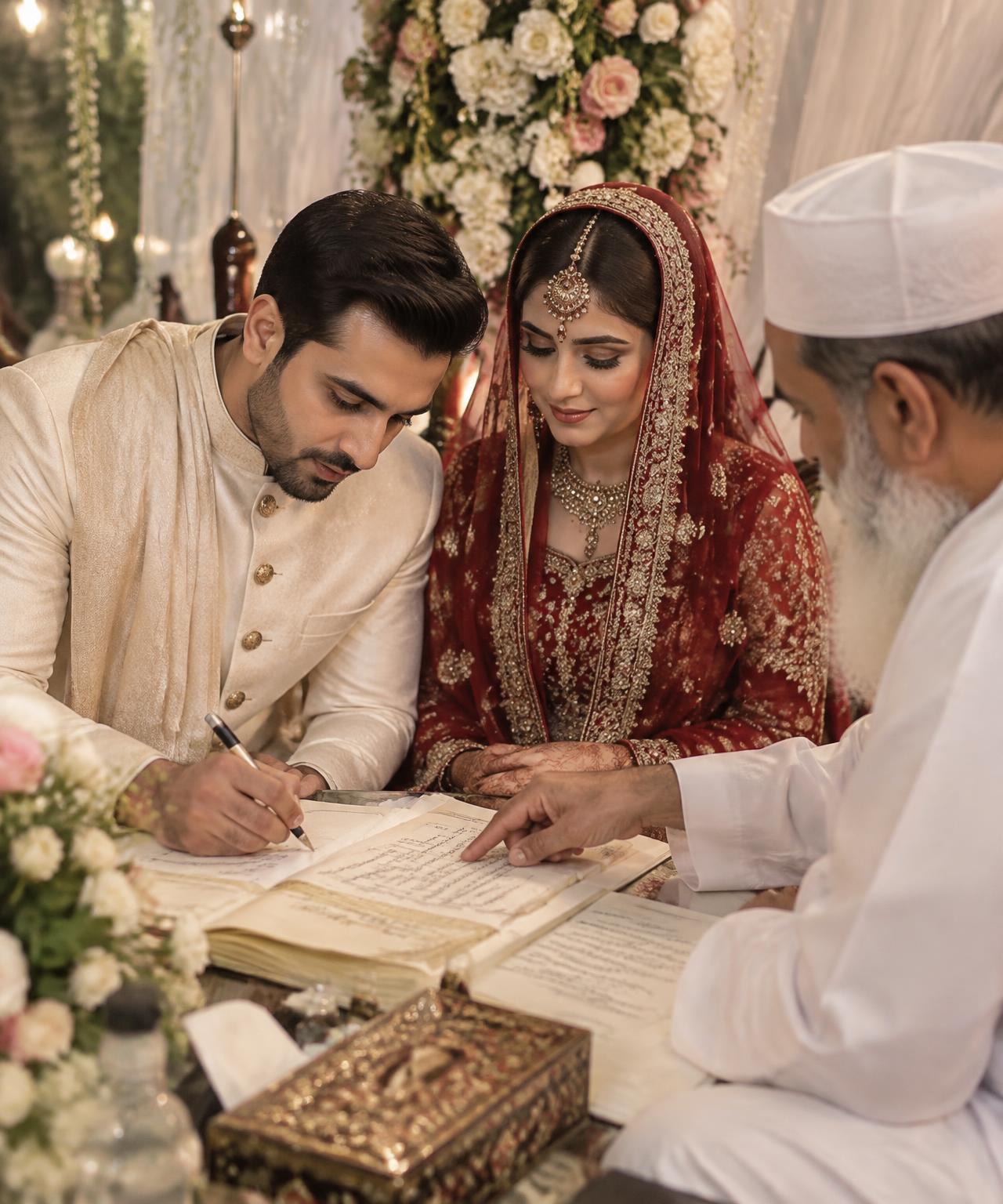 Nikah Khawan performing official Nikah ceremony in Karachi