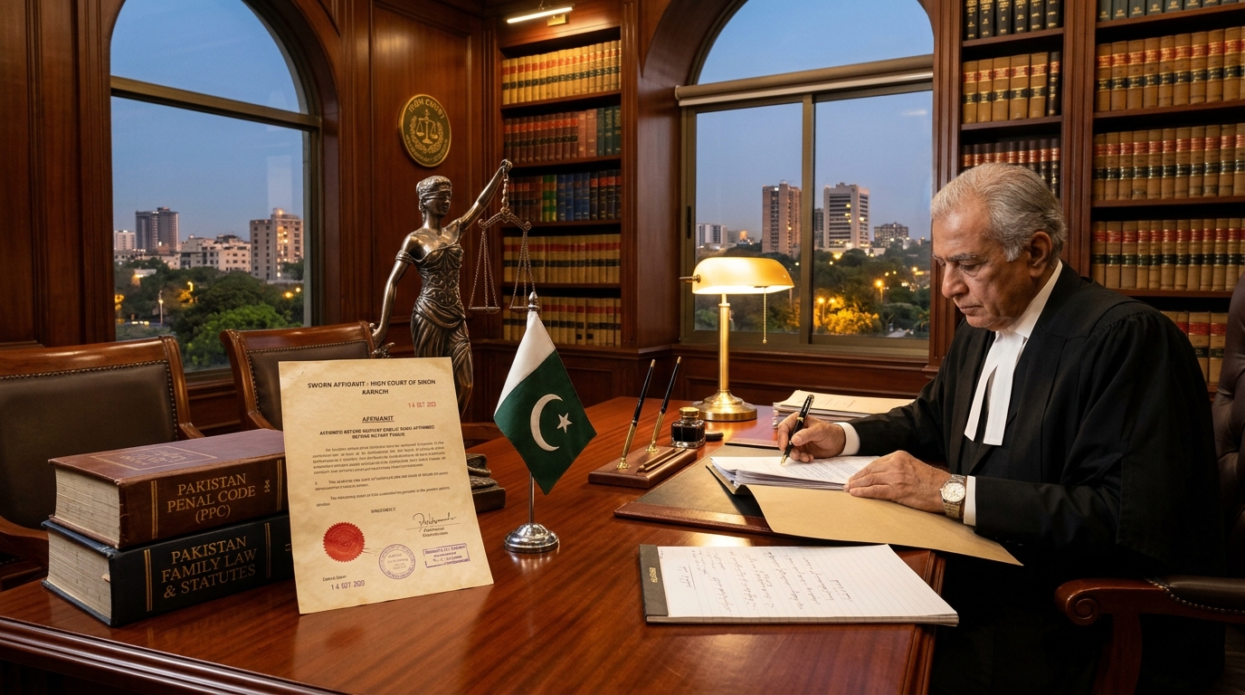 Court Marriage legal procedure and advocate chamber in Karachi City Courts