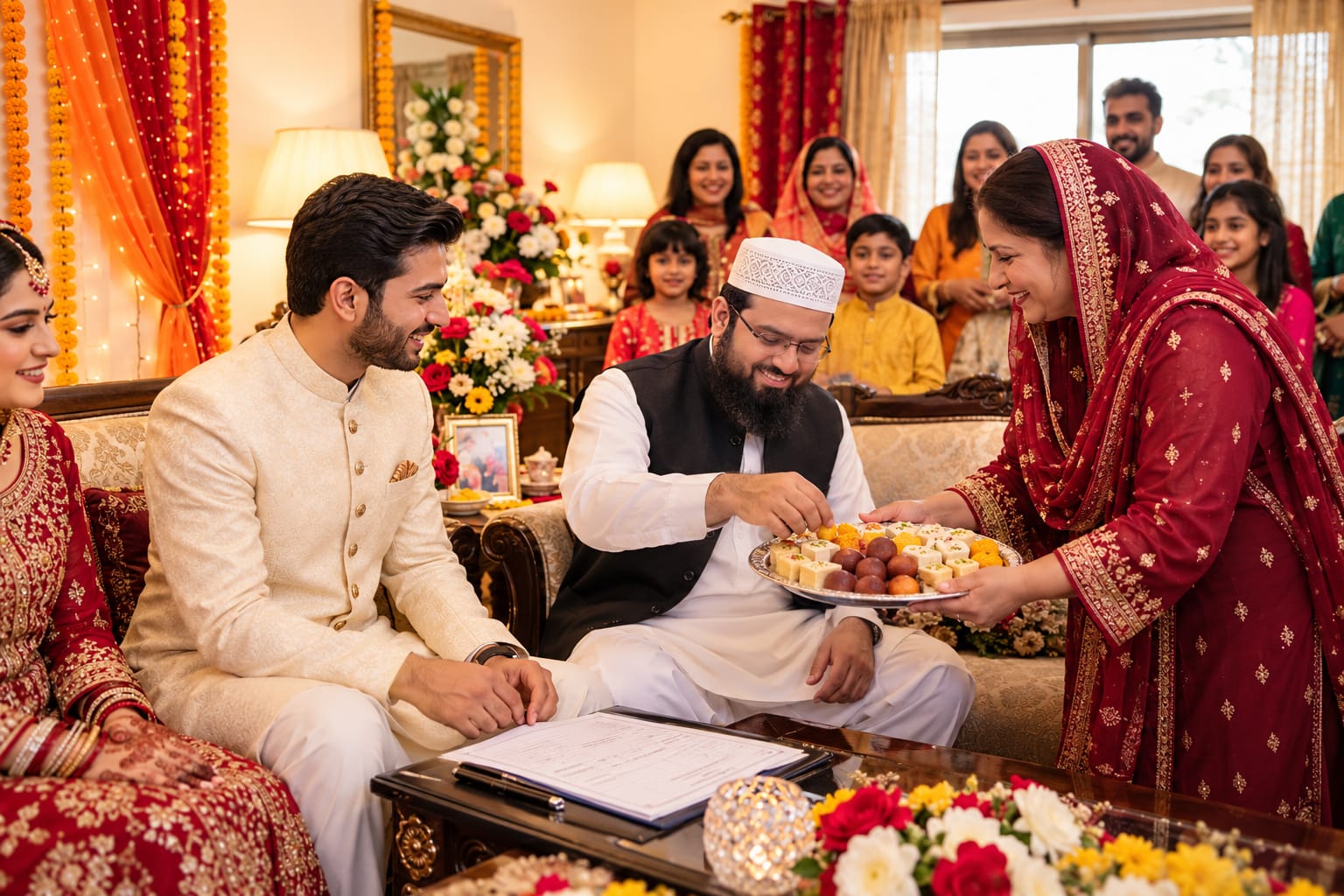 Traditional Celebratory Mithai Sweets Distribution