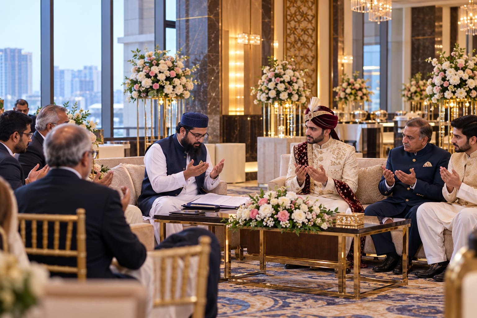 5-Star Luxury Ballroom Skyline View Nikah Setup